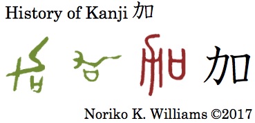 History of Kanji 加
