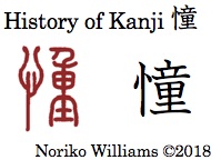 History of Kanji 憧
