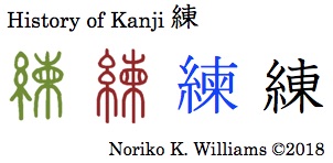 HIstory of Kanji 練