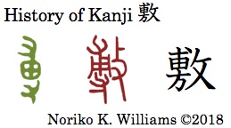 History of Kanji 敷