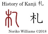 History of Kanji 札
