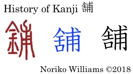 History of Kanji 舗