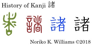 History of Kanji 諸