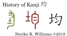 History of Kanji 均