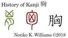 History of Kanji 胸